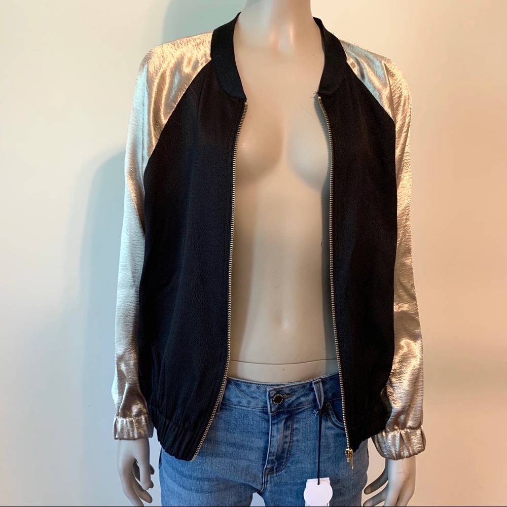 Satin Bomber Jacket
